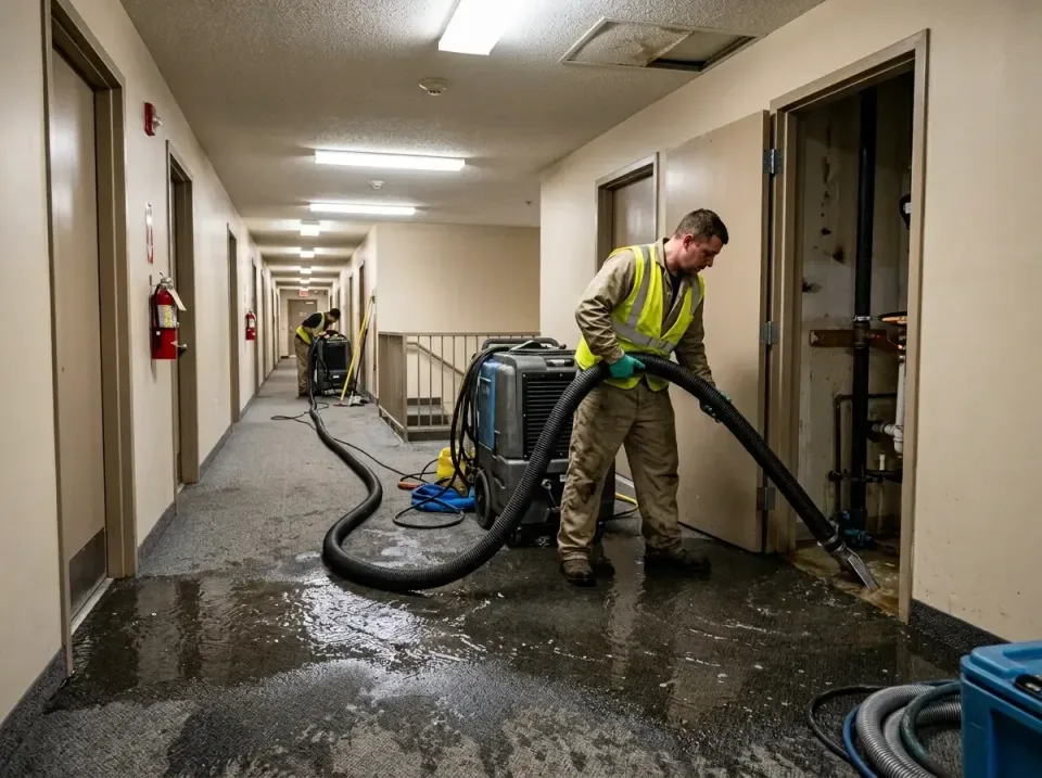 multi-unit-apartment-hallway-f-005 — frequently asked questions, Emergency Burst Pipe Water Extraction & Removal in New Brit…